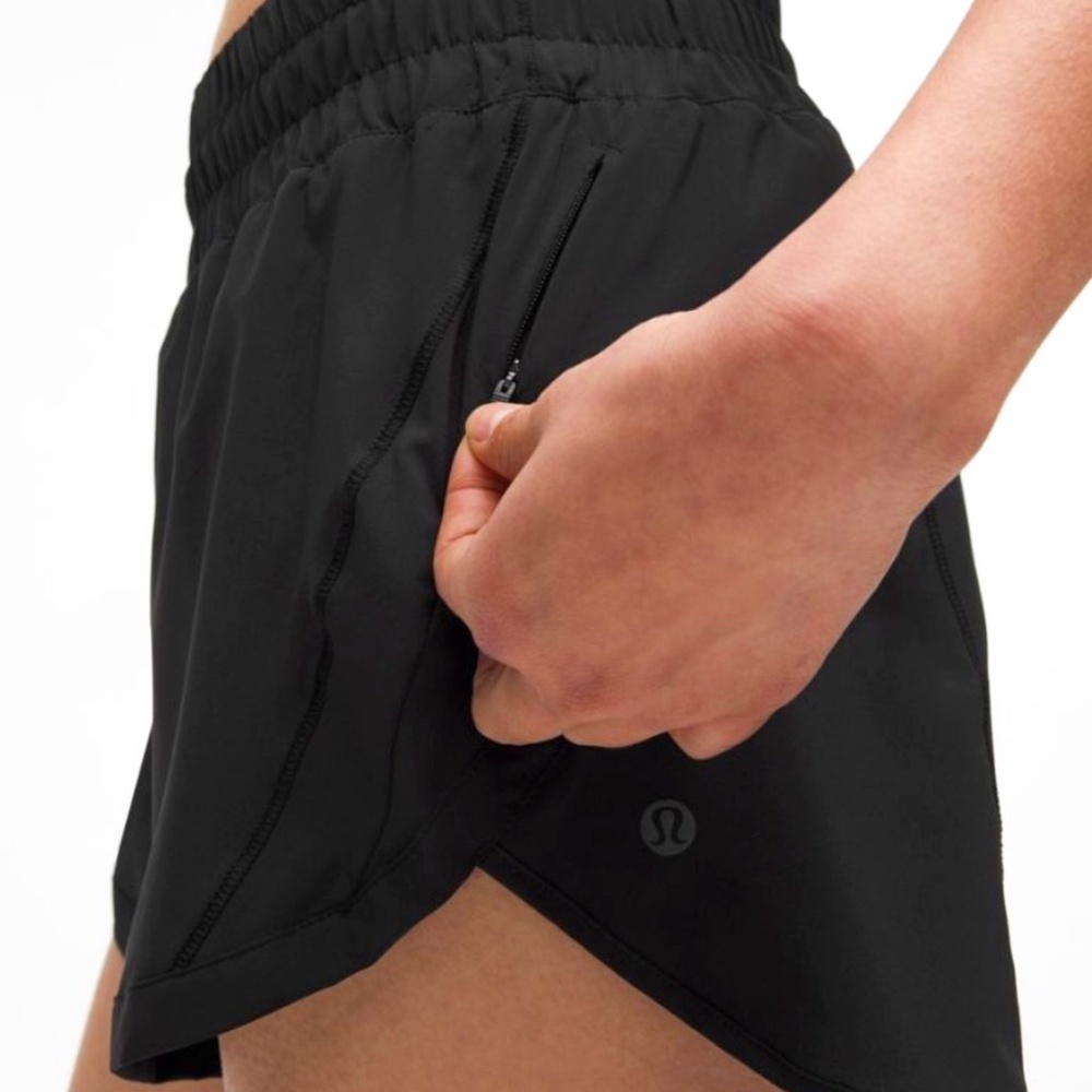 Lululemon track that high rise 3” shorts